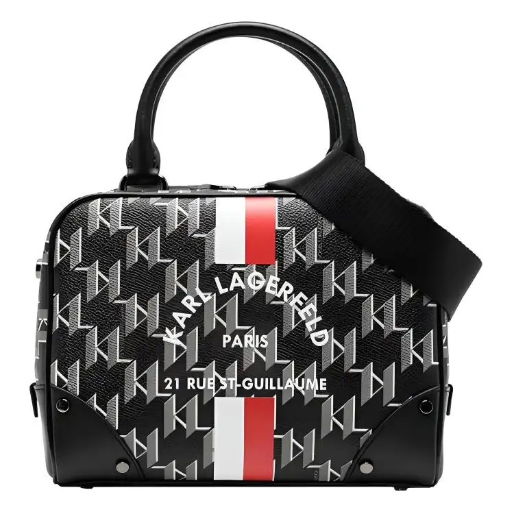 Karl Lagerfeld Rue St Guillaume Monogram Small Bowling Bag