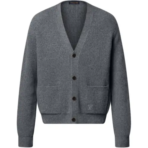 Louis Vuitton Embroidered Signature Cashmere Cardigan\n