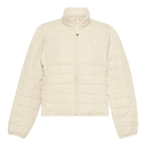 Timberland Jackets Women's Ecru Stand Collar Moderate Other