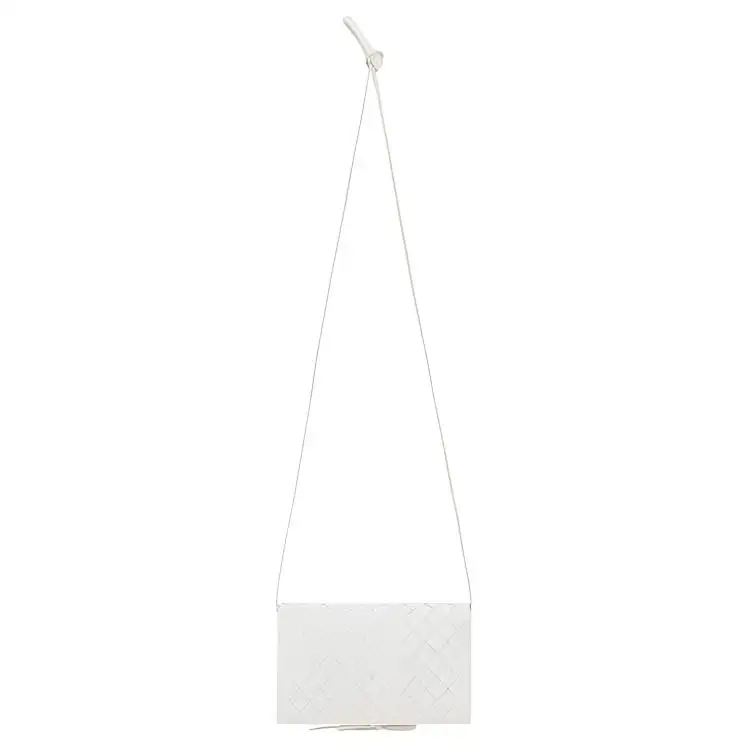 Bottega Veneta Detachable Strap Genuine Leather Shoulder Bag, Crossbody Bag Mini Women's White