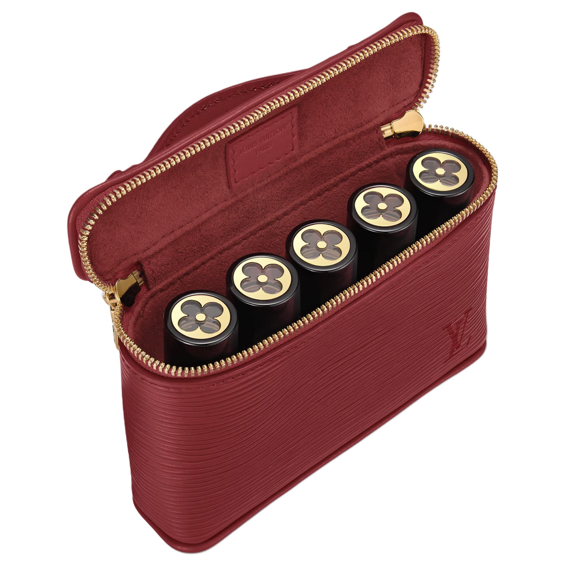 Женская сумка Louis Vuitton Nice Beauty (бордовая) — фото 5