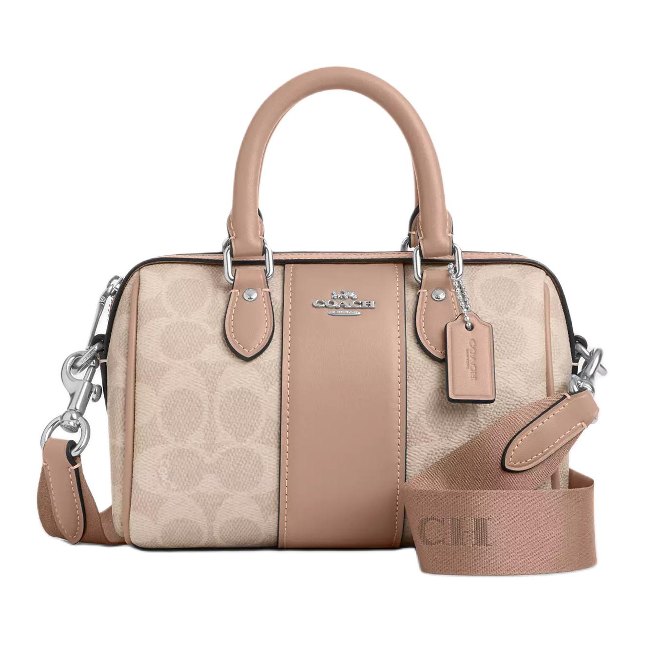 Женская сумка COACH Rowan 18 (бежевая)