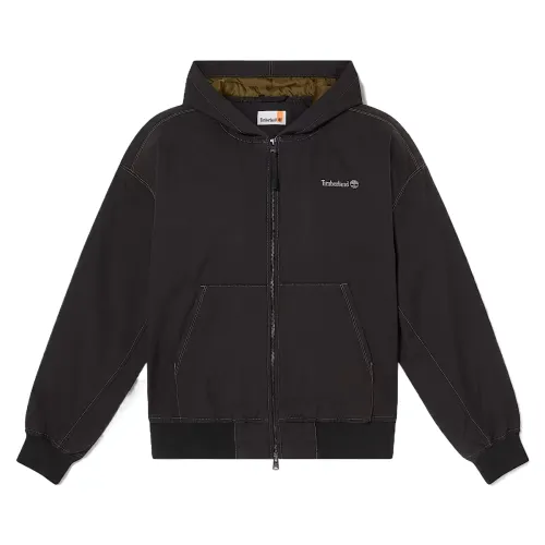Timberland Jackets Unisex Black Hooded Moderate Pilot