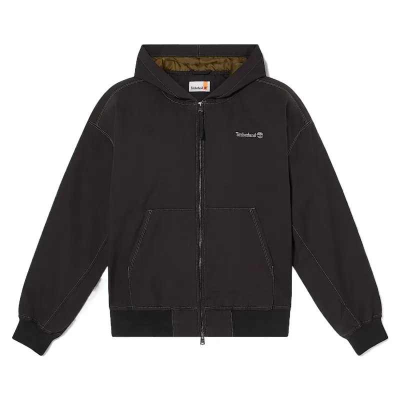 Timberland Jackets Unisex Black Hooded Moderate Pilot