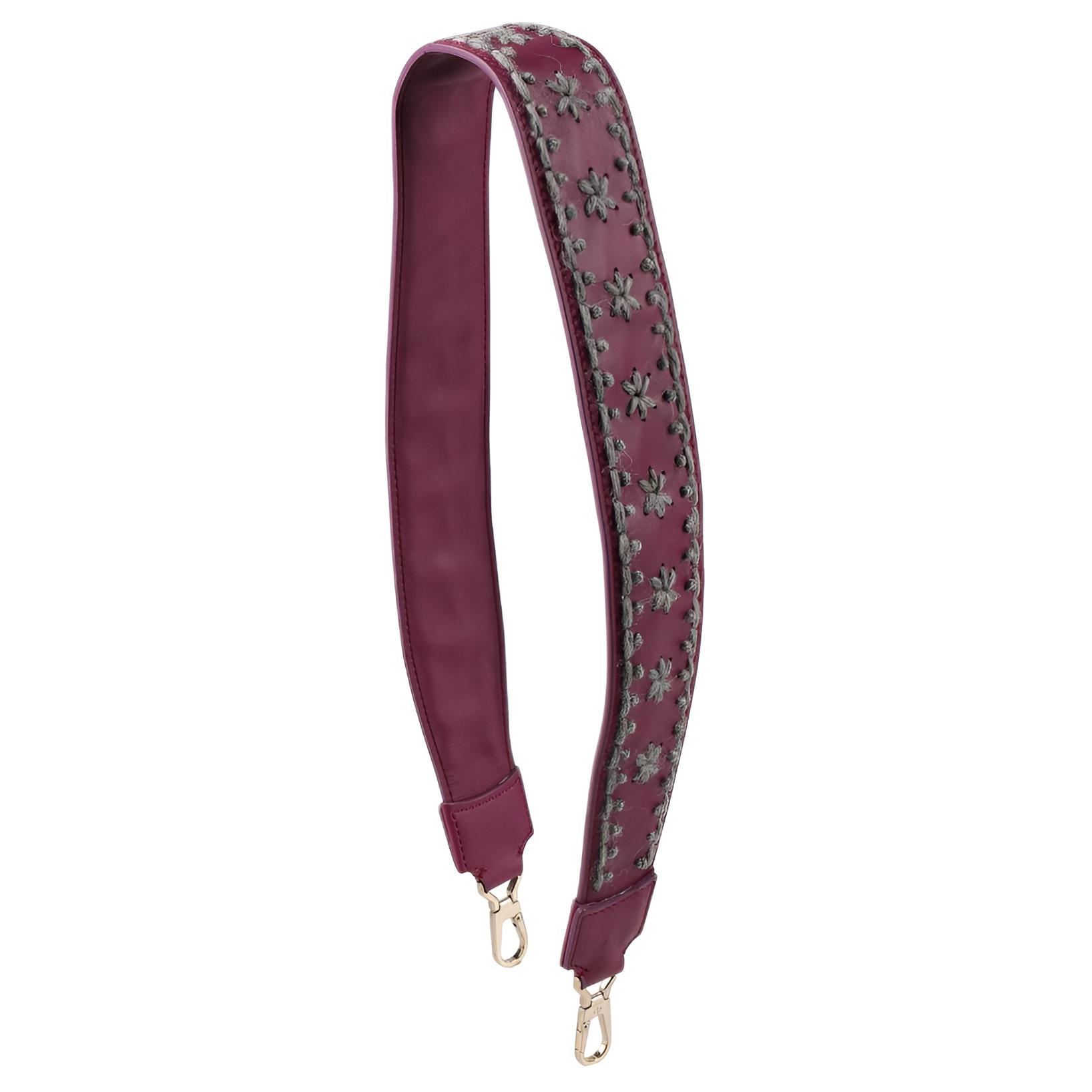 Loro Piana Detachable Strap Calfskin Bag Strap Women's Rose Red