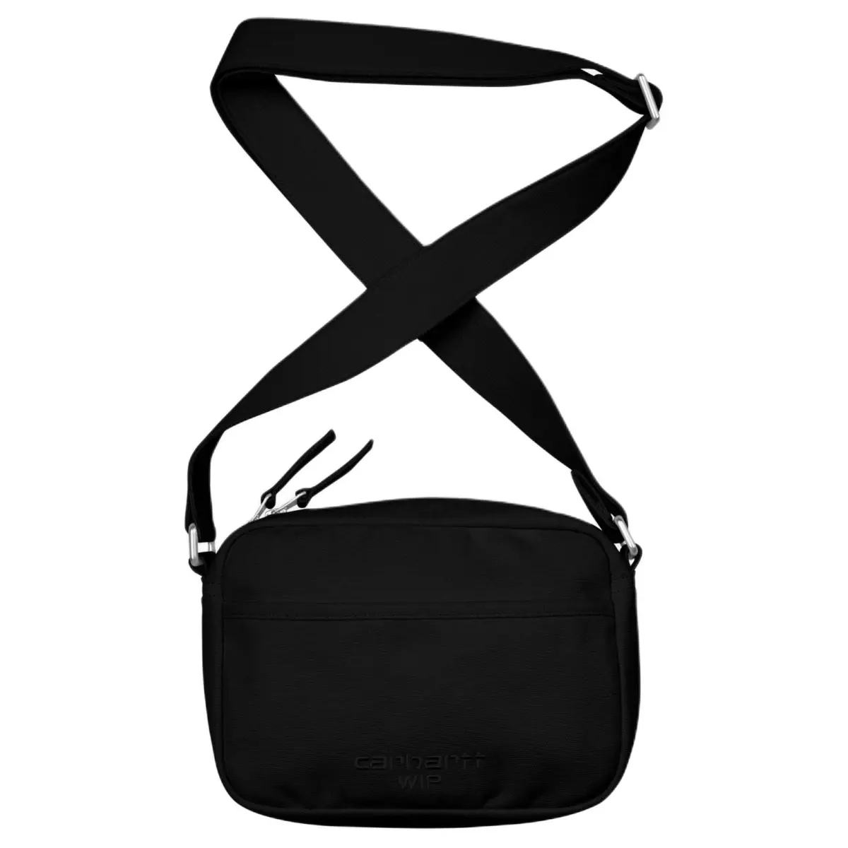 Carhartt WIP Cotton Crossbody Bag, Shoulder Bag Unisex Black