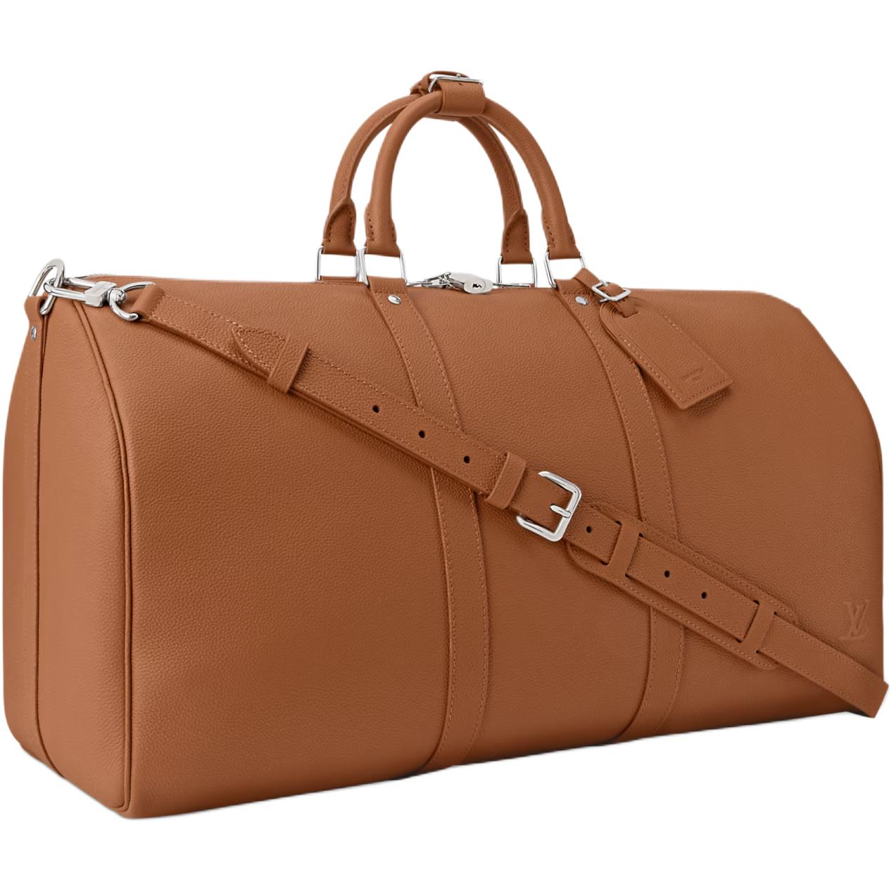 Мужская сумка Louis Vuitton keepall 50 (коричневая) — фото 2