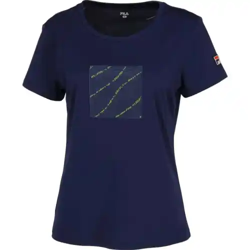 FILA Tennis Tops Women's Marine Blue Crew Neck Moderate