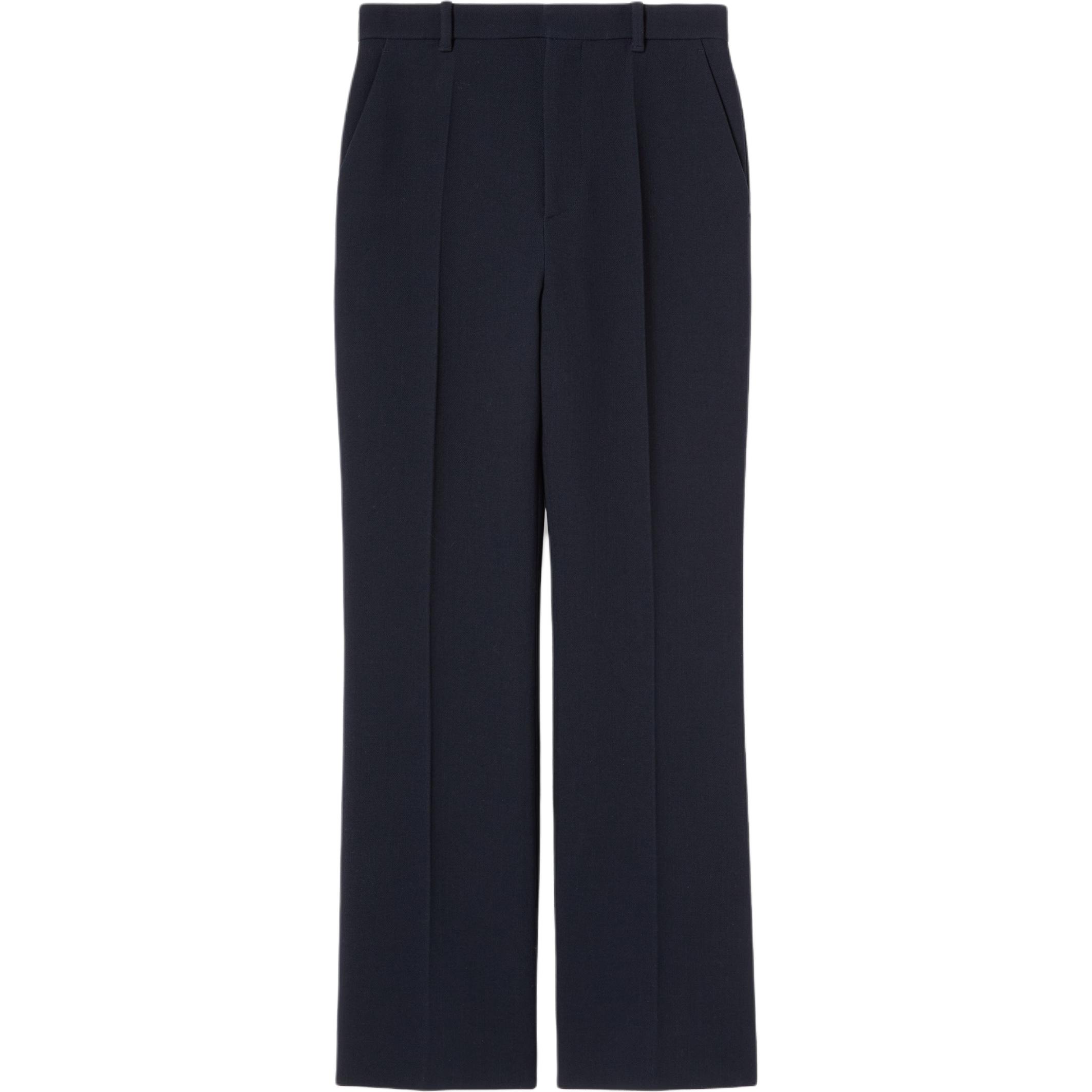 Gucci Light wool crêpe pant with embroidery
