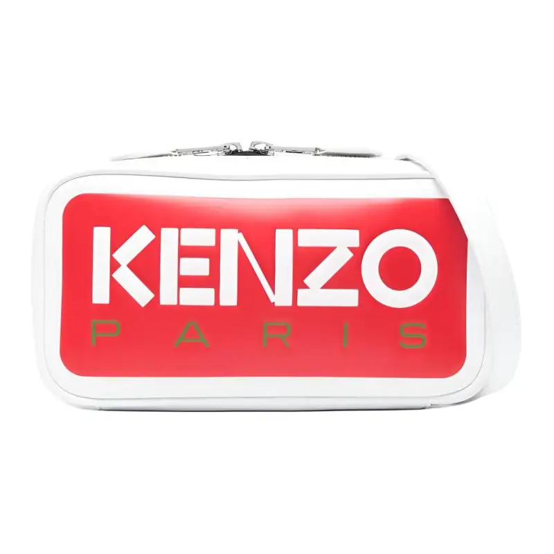 KENZO Polyester Crossbody Bag, Shoulder Bag Women's White & Red
