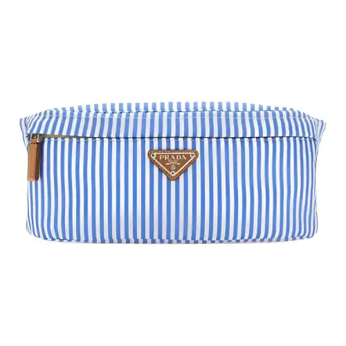 PRADA Recycled Nylon Fanny Pack Men's Blue