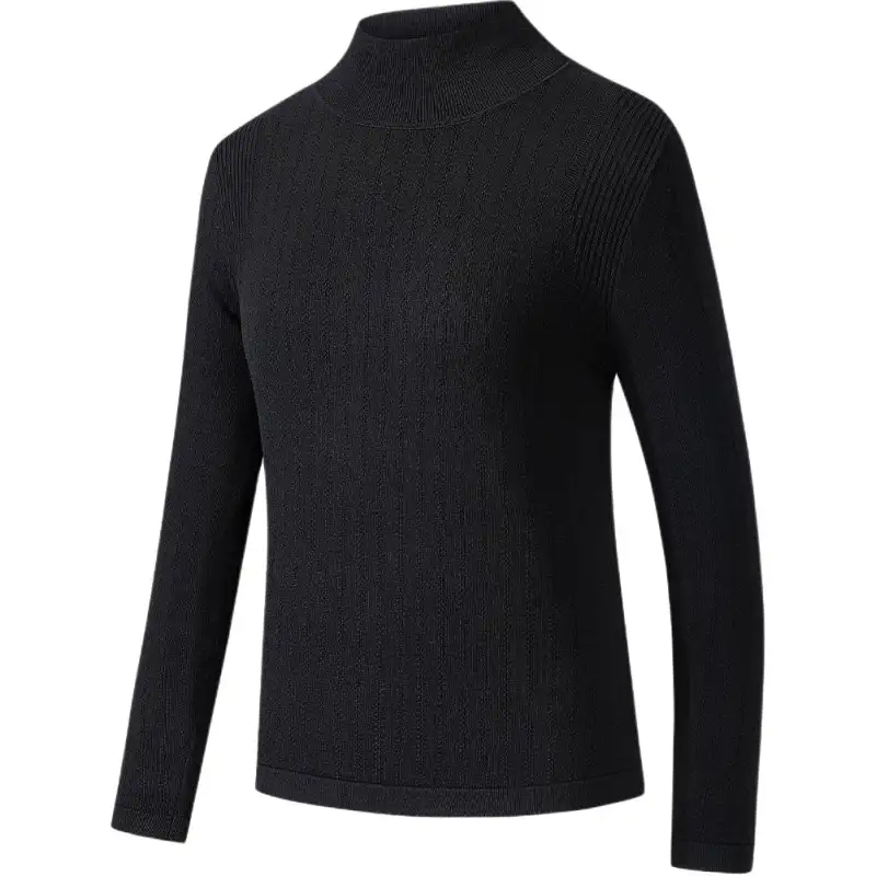 ANTA Knitwear Women's Black Half Turtleneck Moderate Other