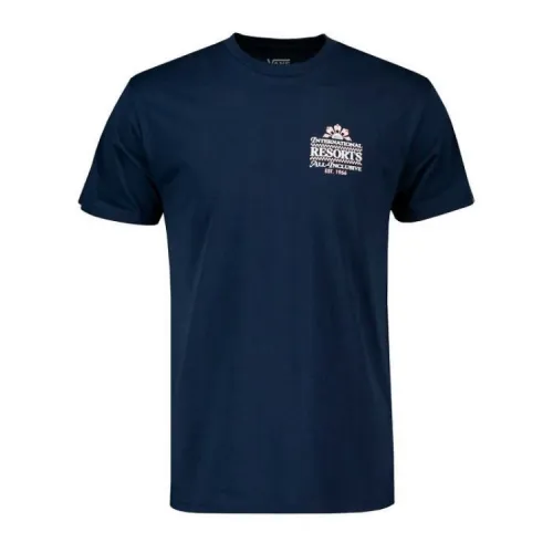 Vans T Shirts Men's Marine Blue Crew Neck Moderate Straight Fit