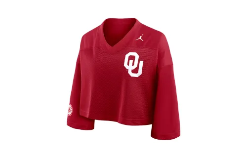 Jordan Oklahoma Jersey Women's Jordan Brand Dri-FIT College Cropped Top