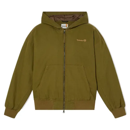 Timberland Jackets Unisex Green Hooded Moderate Pilot