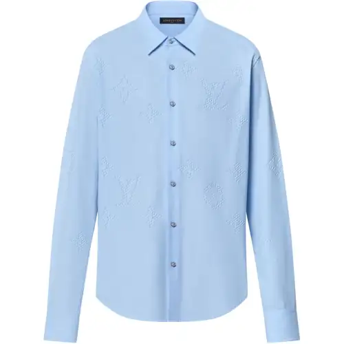 LOUIS VUITTON Monogram Printed Long Sleeved Shirt