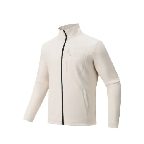 ANTA Jackets Men's Fish Belly White 1 Stand Collar Moderate Other