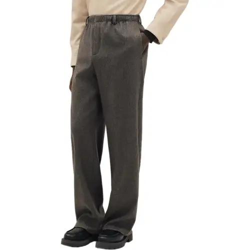 HERMES Casual Pants Men's Gray Moderate Other