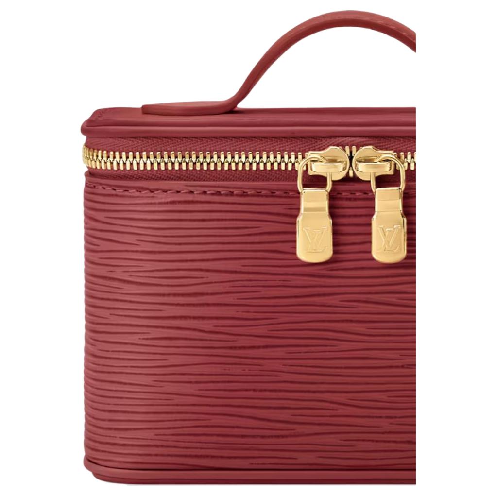 Женская сумка Louis Vuitton Nice Beauty (бордовая) — фото 6