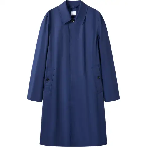 Burberry Trench Coat Men's Blue