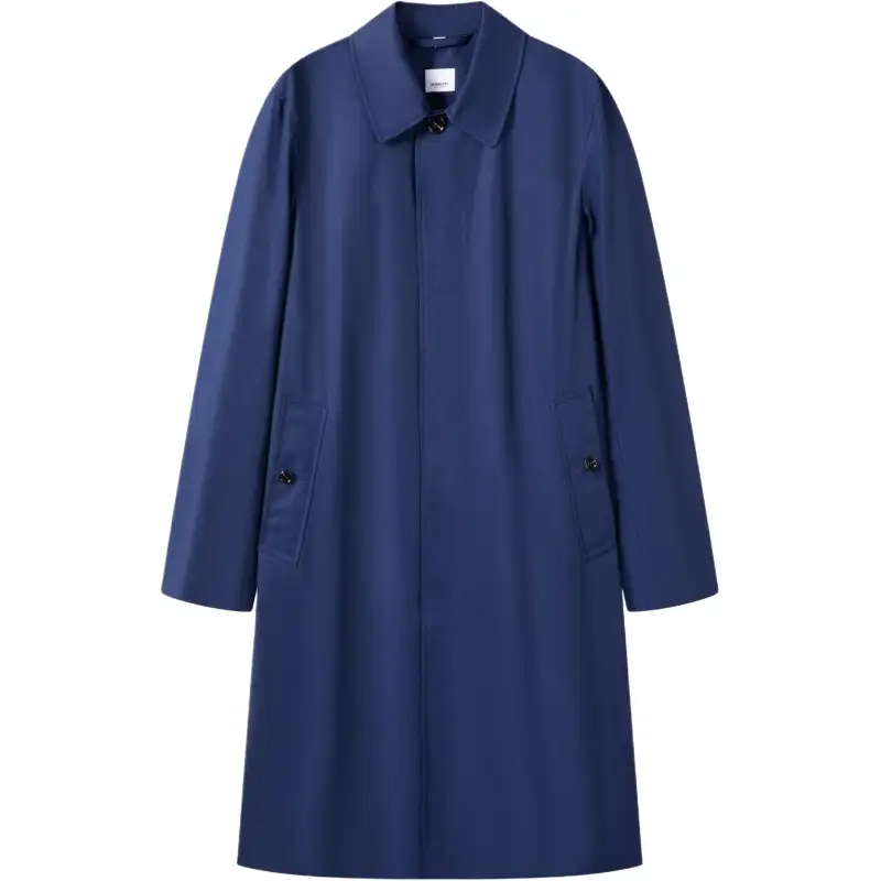 Burberry Trench Coat Men's Blue