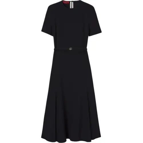 Gucci G belt midi dress