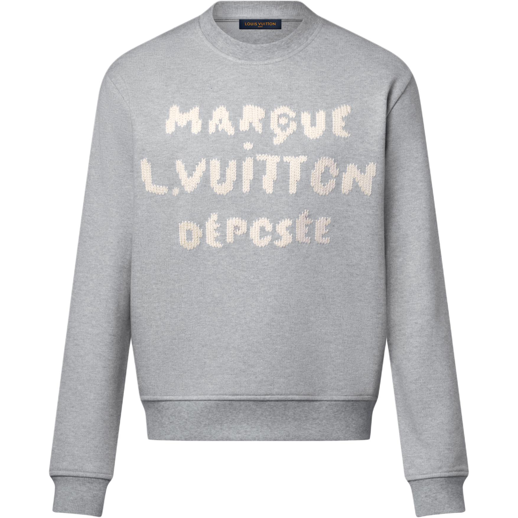 LOUIS VUITTON Embroidered Signature Sweatshirt
