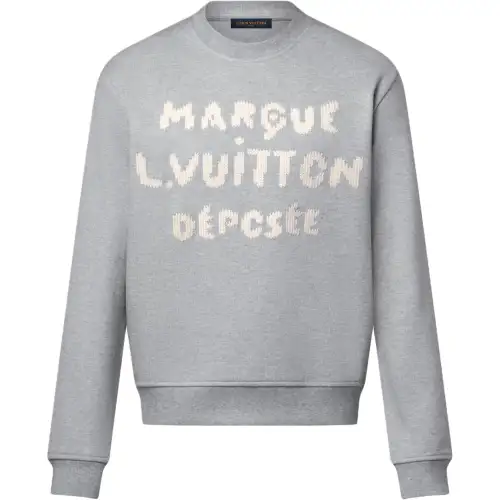 LOUIS VUITTON Embroidered Signature Sweatshirt