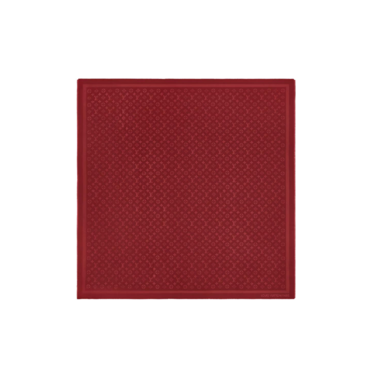 Женская накидка Louis Vuitton Monogram (красная)