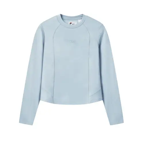 FILA ORIGINALE T Shirts Women's Pale Sky Blue Crew Neck Moderate Other
