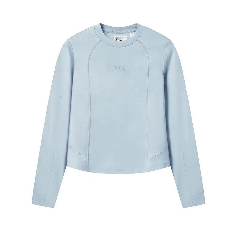 FILA ORIGINALE T Shirts Women's Pale Sky Blue Crew Neck Moderate Other