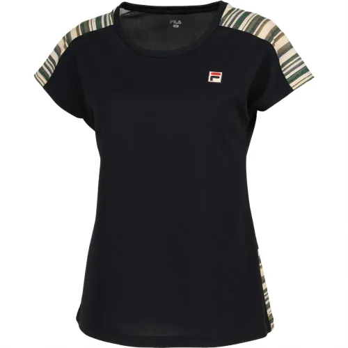 FILA Tennis Tops Women's Black Crew Neck Moderate
