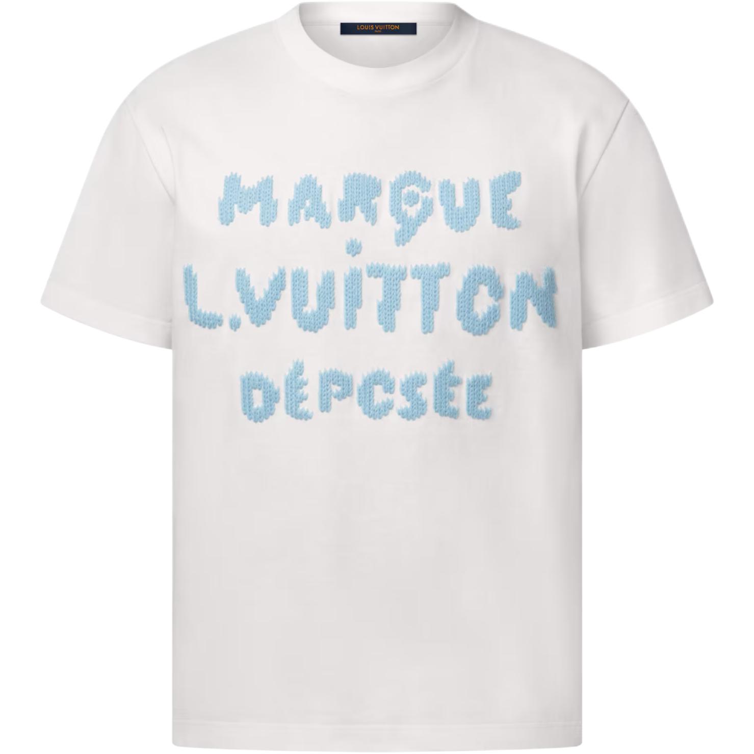 LOUIS VUITTON Embroidered Signature T Shirt