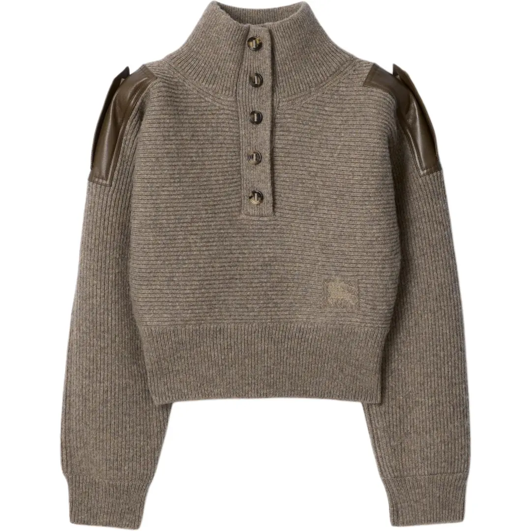 Burberry Sweaters Women's Heather Gray Turtleneck Moderate Other