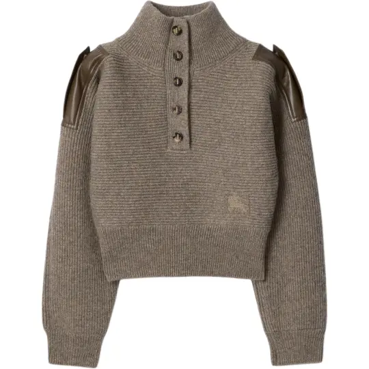Burberry Sweaters Women's Heather Gray Turtleneck Moderate Other