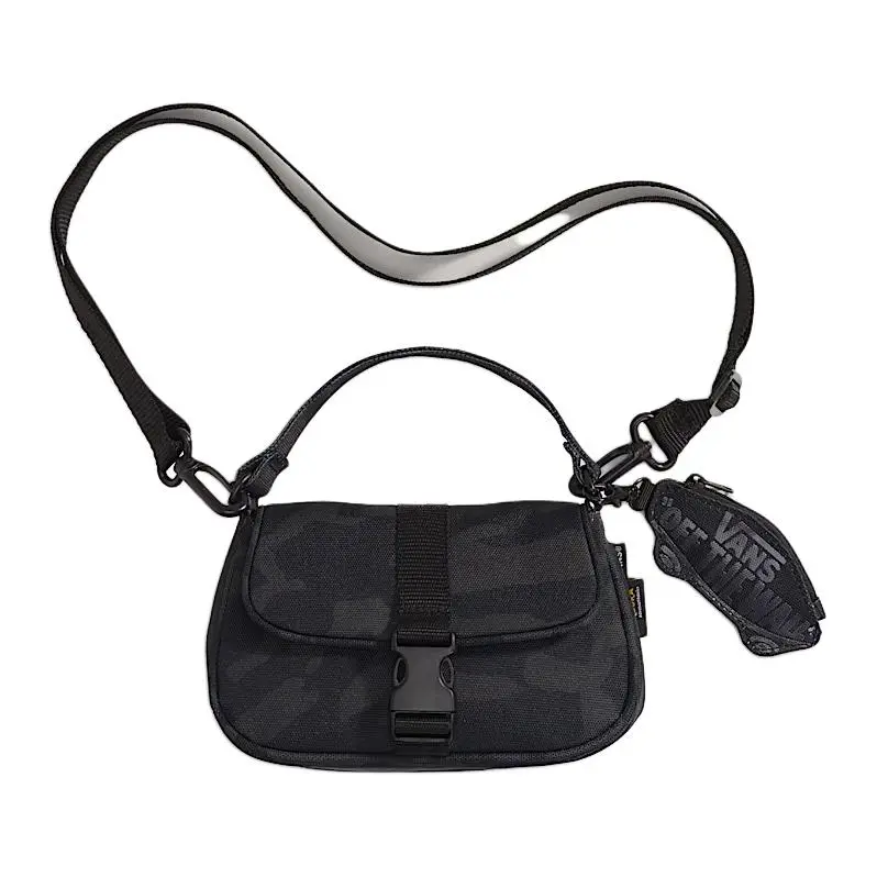 Vans Nylon Shoulder Bag, Crossbody Bag, Handbag Mini Unisex Camouflage Black