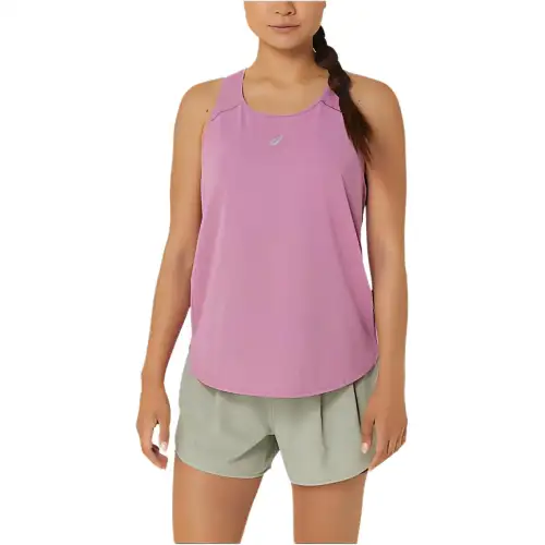 ASICS Tank Tops Women's Pink Crew Neck Moderate Other