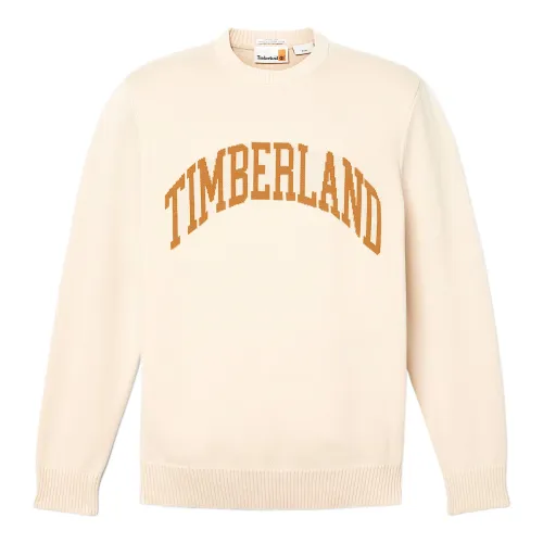Timberland Sweaters Men's Beige Crew Neck Moderate