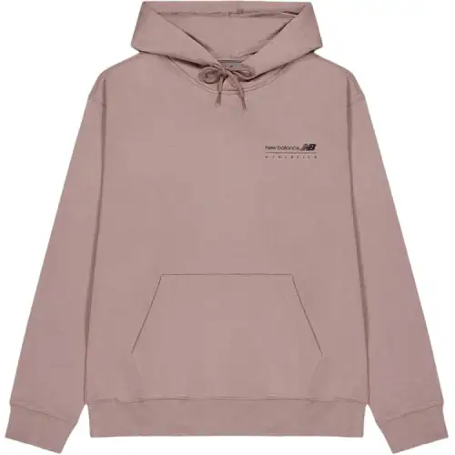 New Balance Loose Fit Hooded Minimalist Style Comfortable Pullover Fleece Lined Sweatshirt Men's