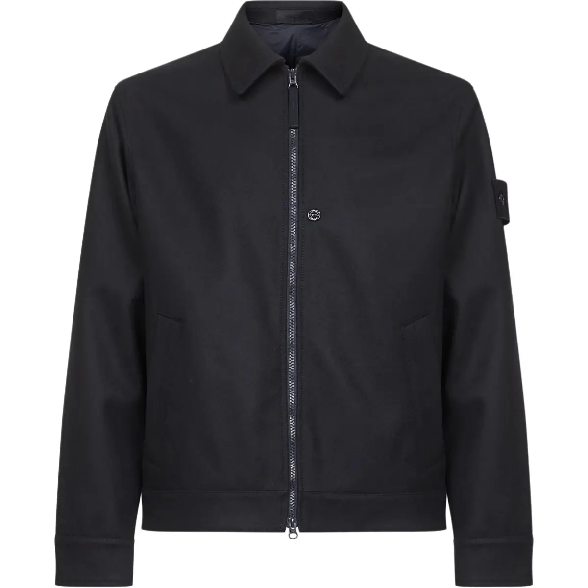 Stone Island double-slider zipped shirt jacket