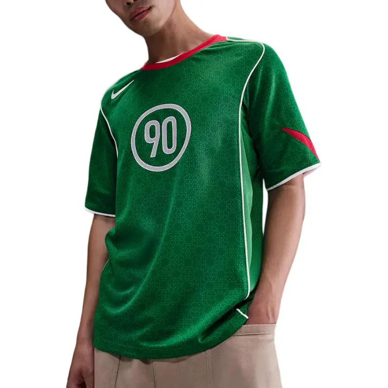 Nike Clothing Soccer Jerseys Men's Green Moderate Straight Fit