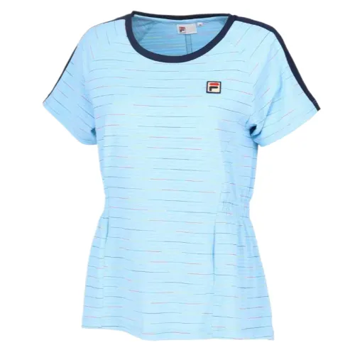 FILA Tennis Tops Women's Sky Blue Crew Neck