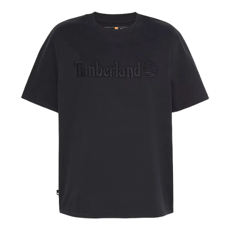 Timberland T Shirts Men's Black Crew Neck Moderate
