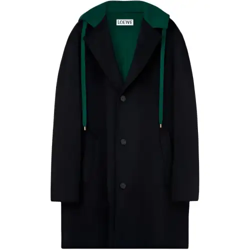 Loewe hooded cuff coat