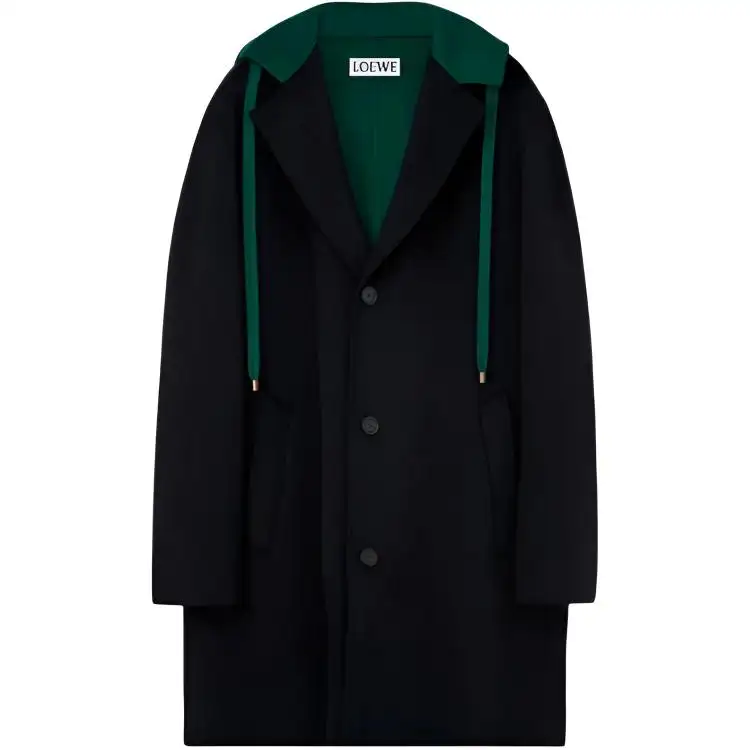 Loewe hooded cuff coat