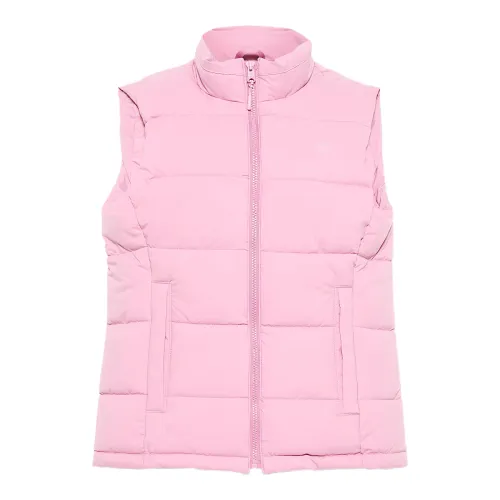 Timberland Down Vests Women's Pink Stand Collar Moderate
