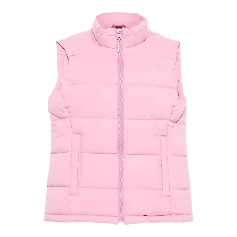 Timberland Down Vests Women's Pink Stand Collar Moderate