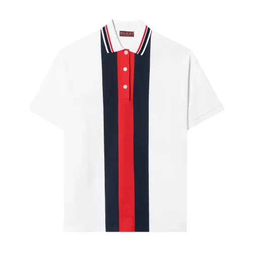 GUCCI Polo Shirts Women's White Polo Collar Moderate Other