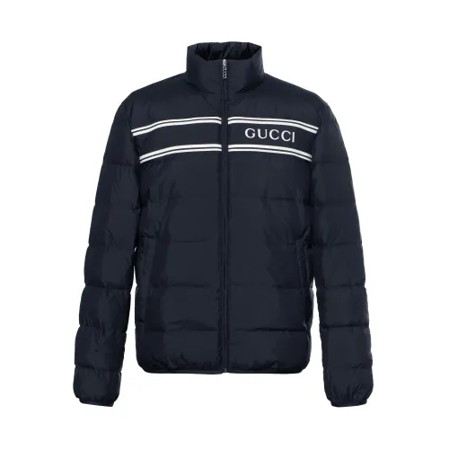 GUCCI Logo Detailed Zip-Up Padded Jacket