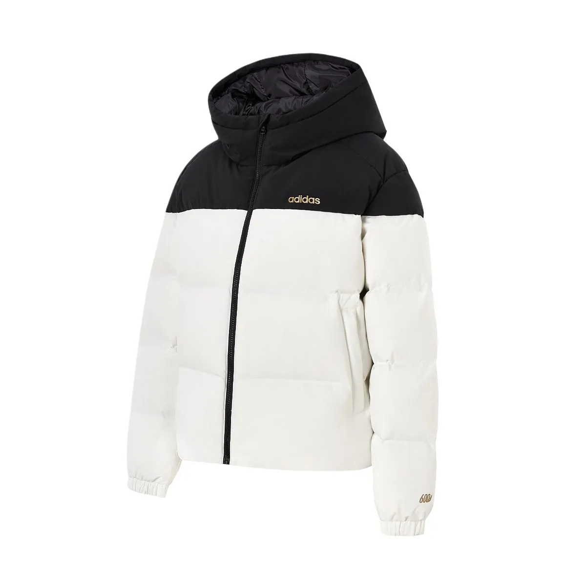Adidas Down Jackets Women's White Hooded Moderate